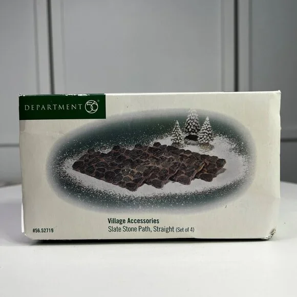 Dept 56 Slate Stone Path - Straight Sections Christmas Village Accessories from - Picture 2 of 6